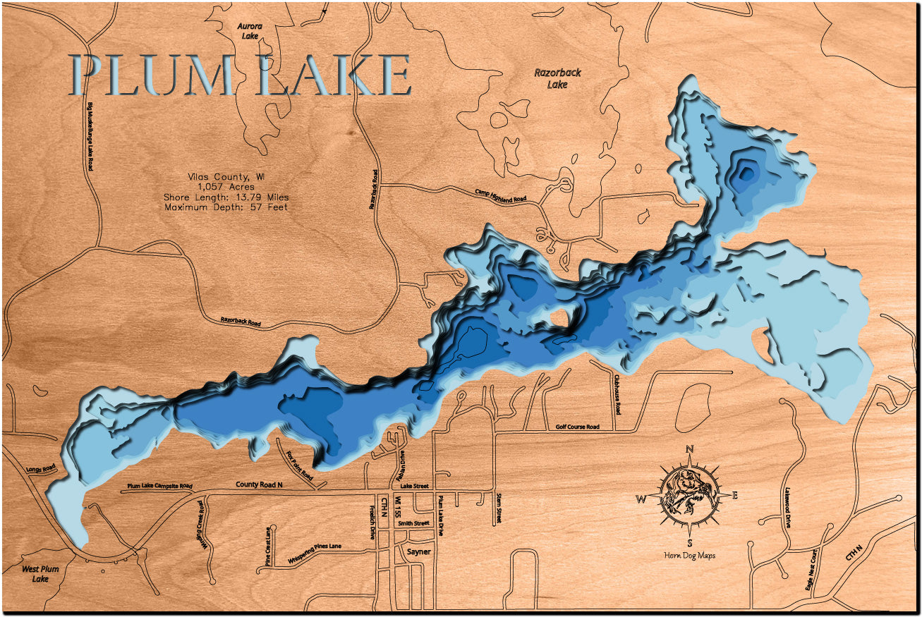 Plum Lake in Vilas County, Wisconsin