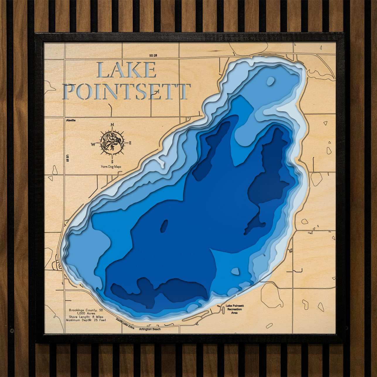 Poinsett (Brookings, Hamlin)Lake Poinsett in Brookings and Hamlin County, South Dakota