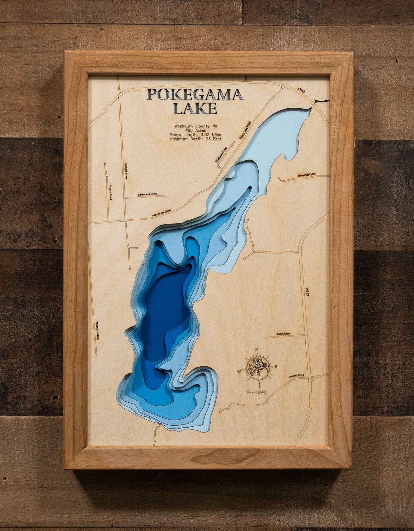 Pokegama Lake in Washburn County, Wisconsin