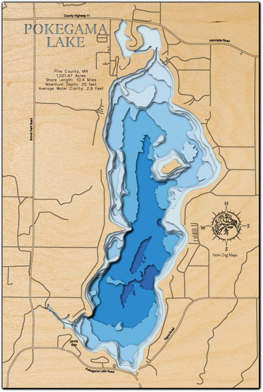 Pokegama Lake in Pine County, Minnesota