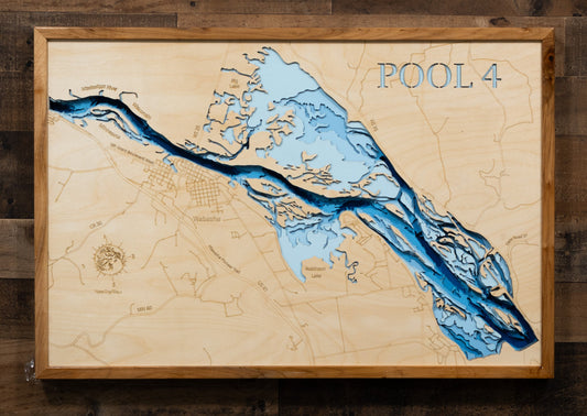 Pool 4 of the Mississippi River in Wabasha County, MN and Buffalo County, Wisconsin