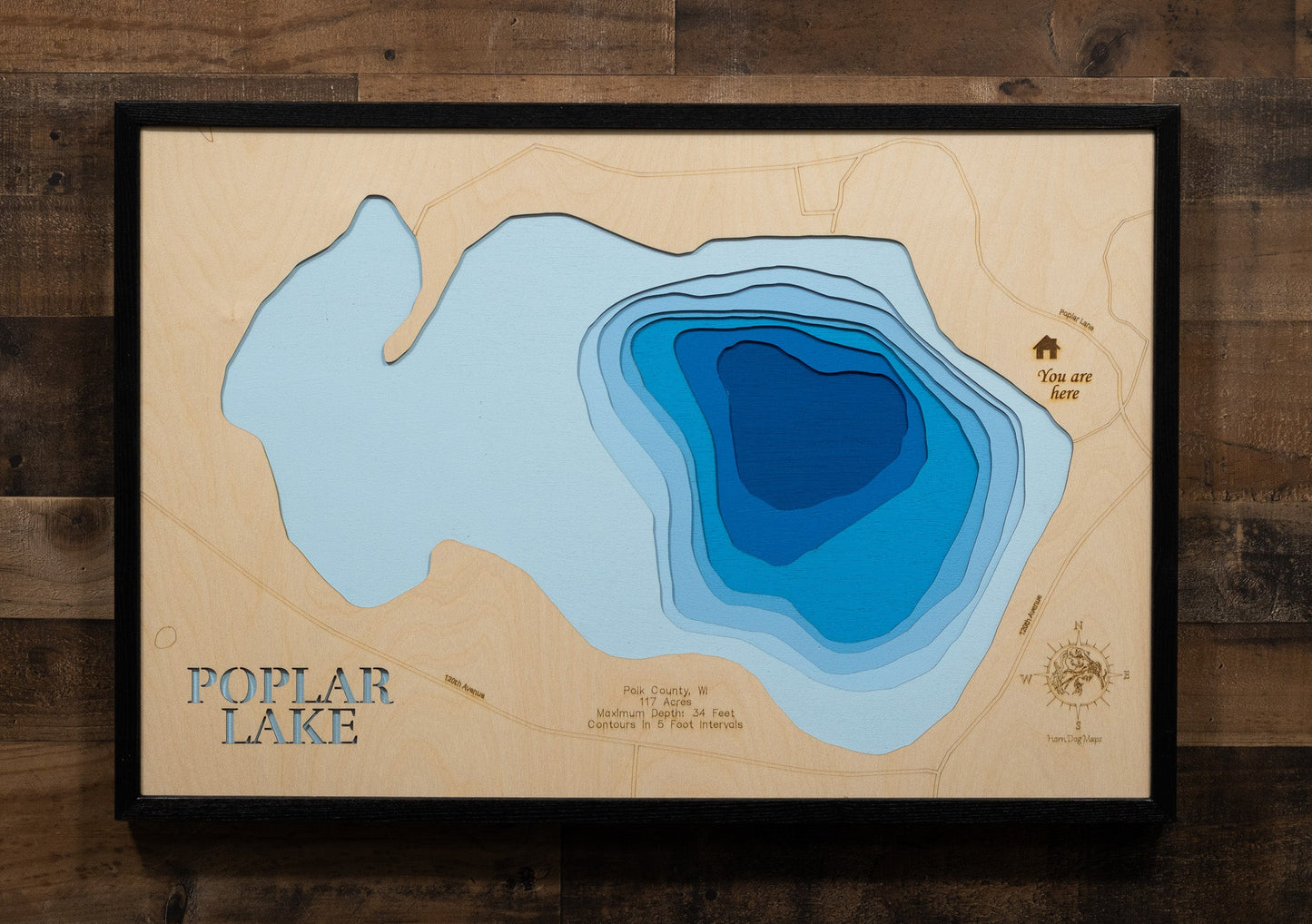 Poplar Lake in Polk County, Wisconsin