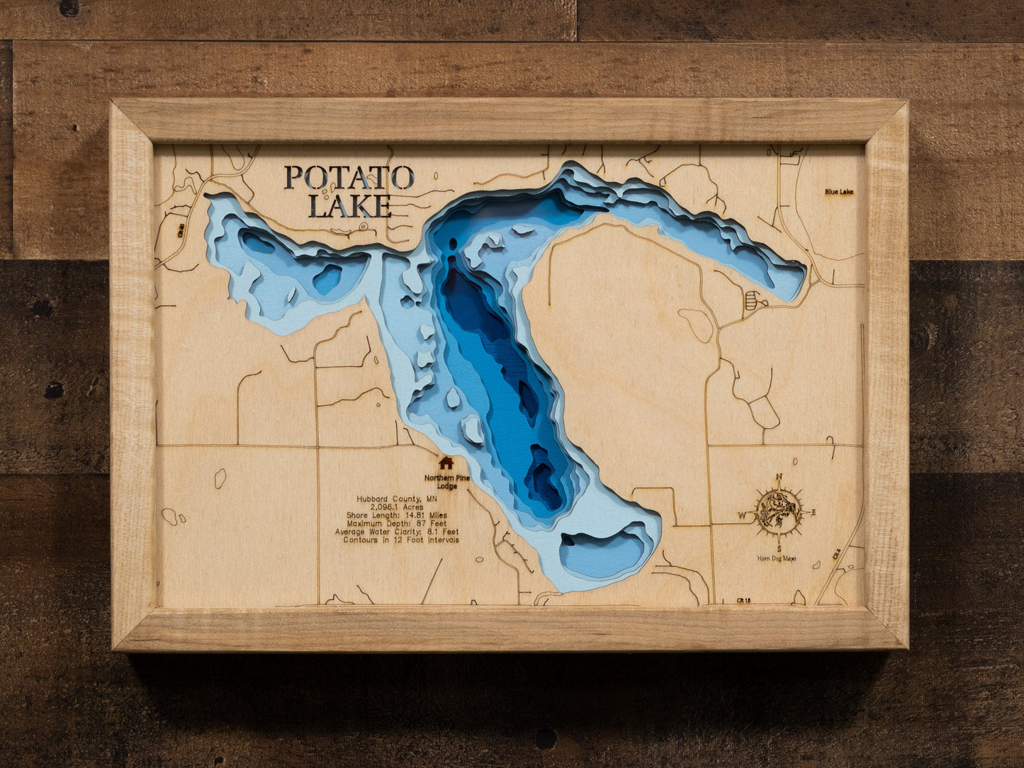 Potato Lake in Hubbard County, Minnesota