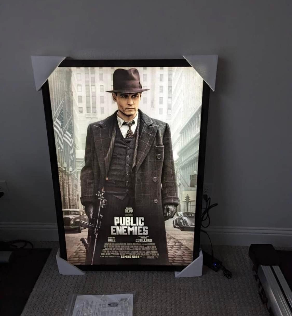 3-PACK Glowbox "World Famous" LED Poster Frames