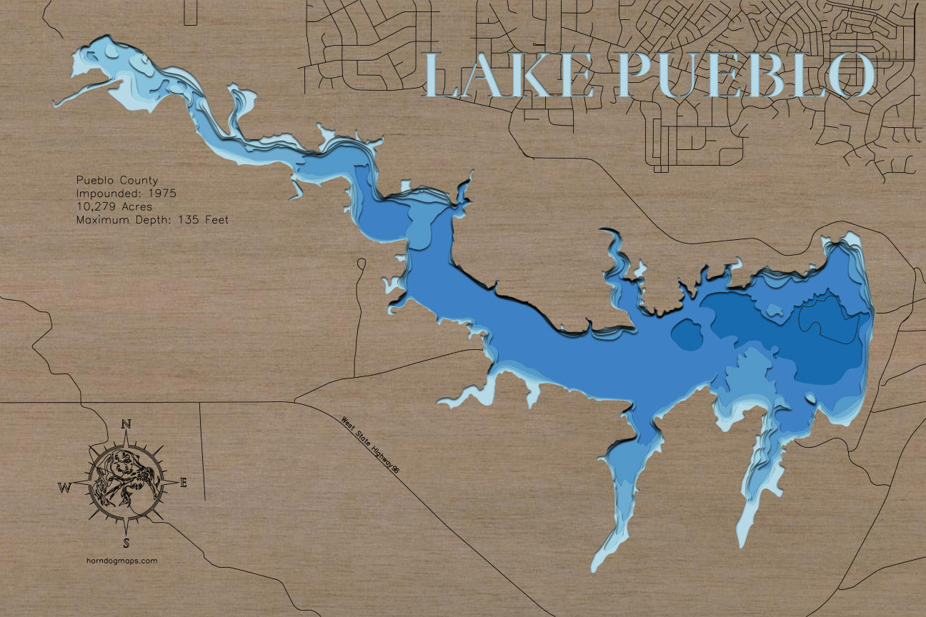 Lake Pueblo in Pueblo County, Colorado