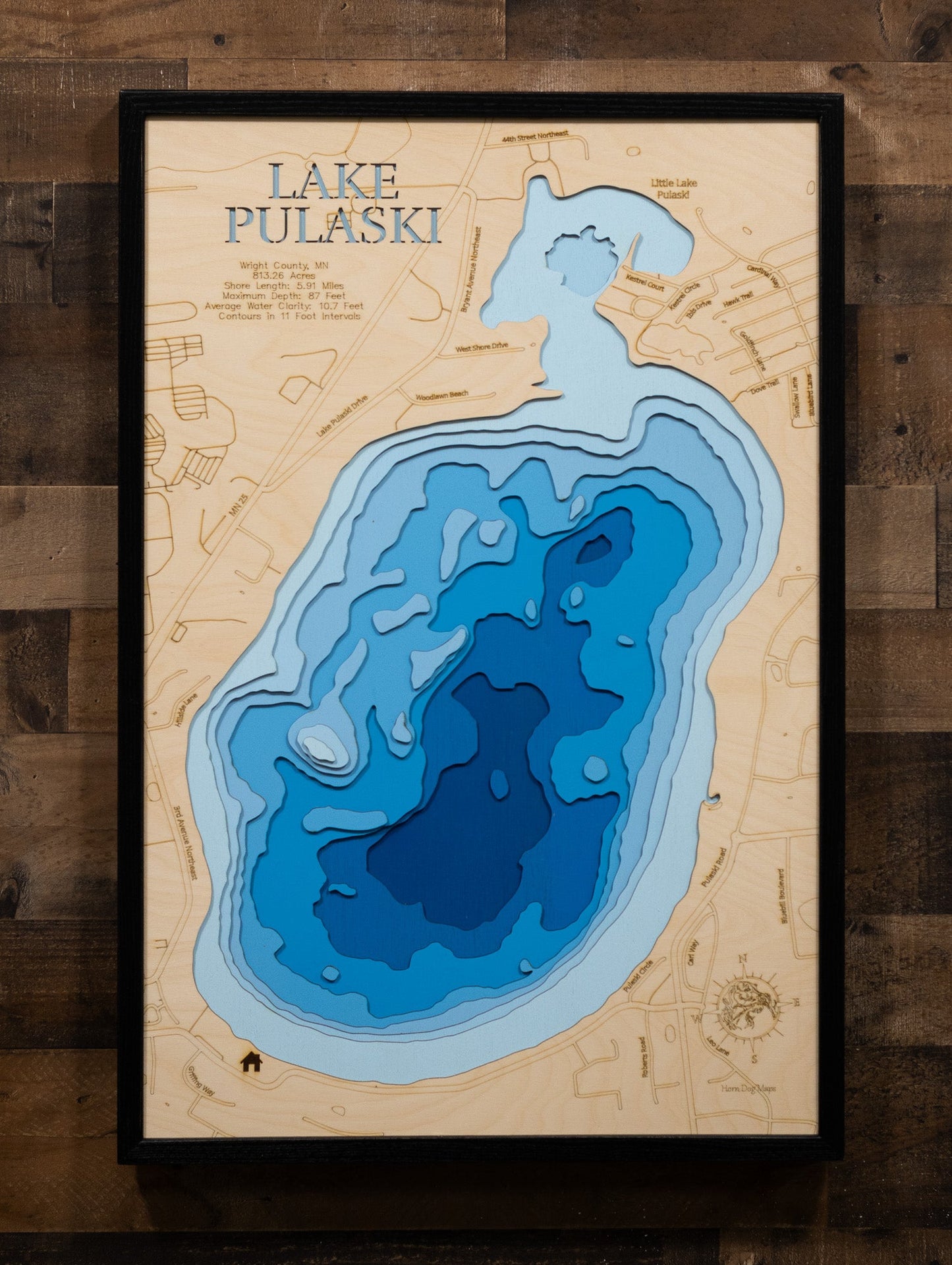 Lake Pulaski in Wright County, Minnesota