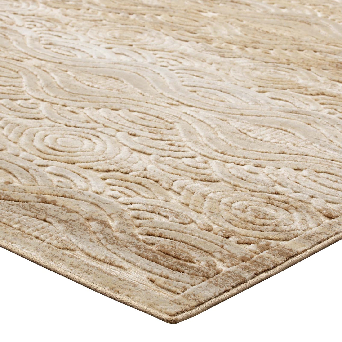 Kennocha Rustic Vintage Abstract Waves 8x10 Area Rug by Modway