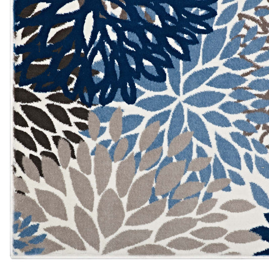 Calithea Vintage Classic Abstract Floral 4x6 Area Rug by Modway