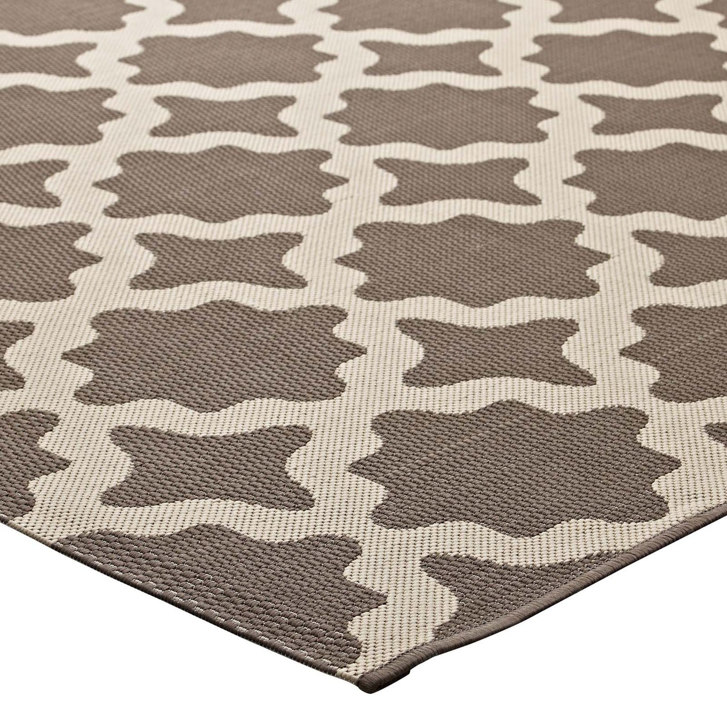 Cerelia Moroccan Trellis Indoor and Outdoor 9x12 Area Rug by Modway