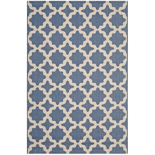 Cerelia Moroccan Trellis Indoor and Outdoor 9x12 Area Rug by Modway