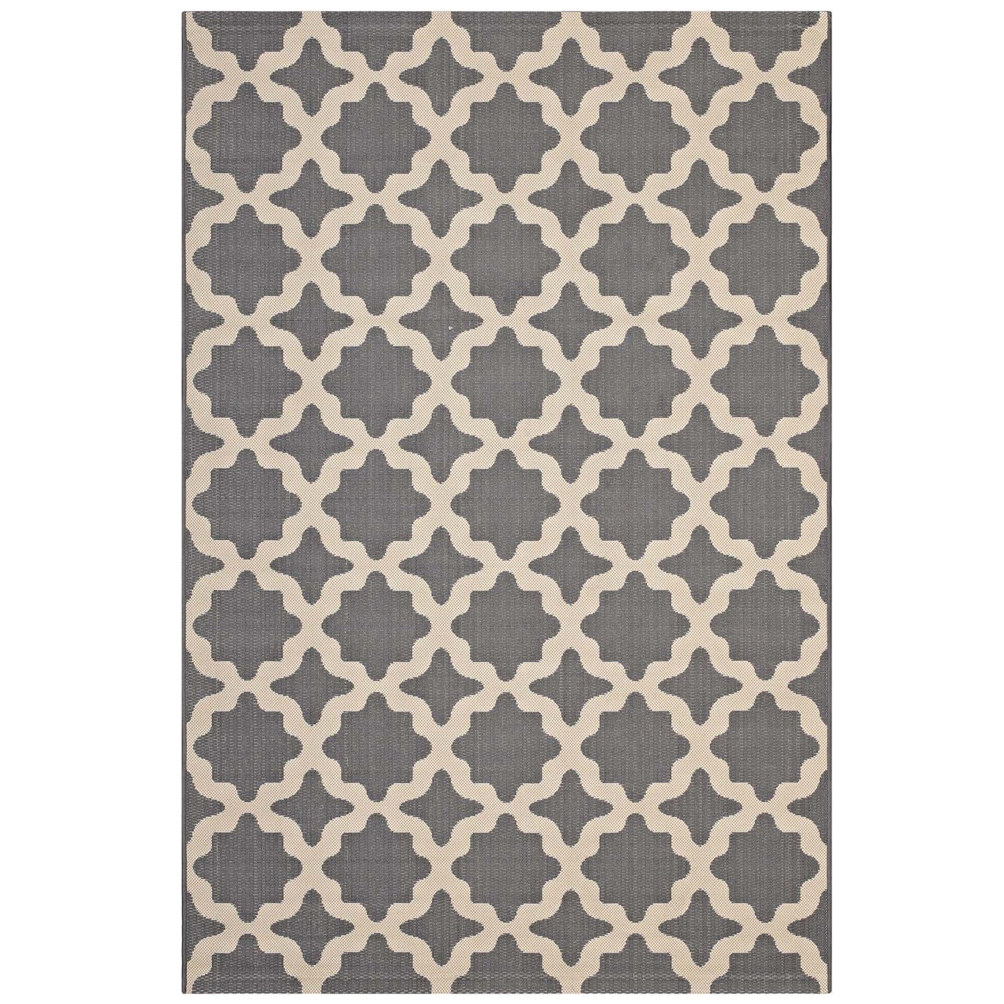 Cerelia Moroccan Trellis Indoor and Outdoor 9x12 Area Rug by Modway