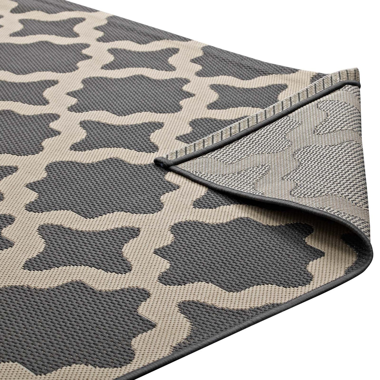 Cerelia Moroccan Trellis Indoor and Outdoor 9x12 Area Rug by Modway