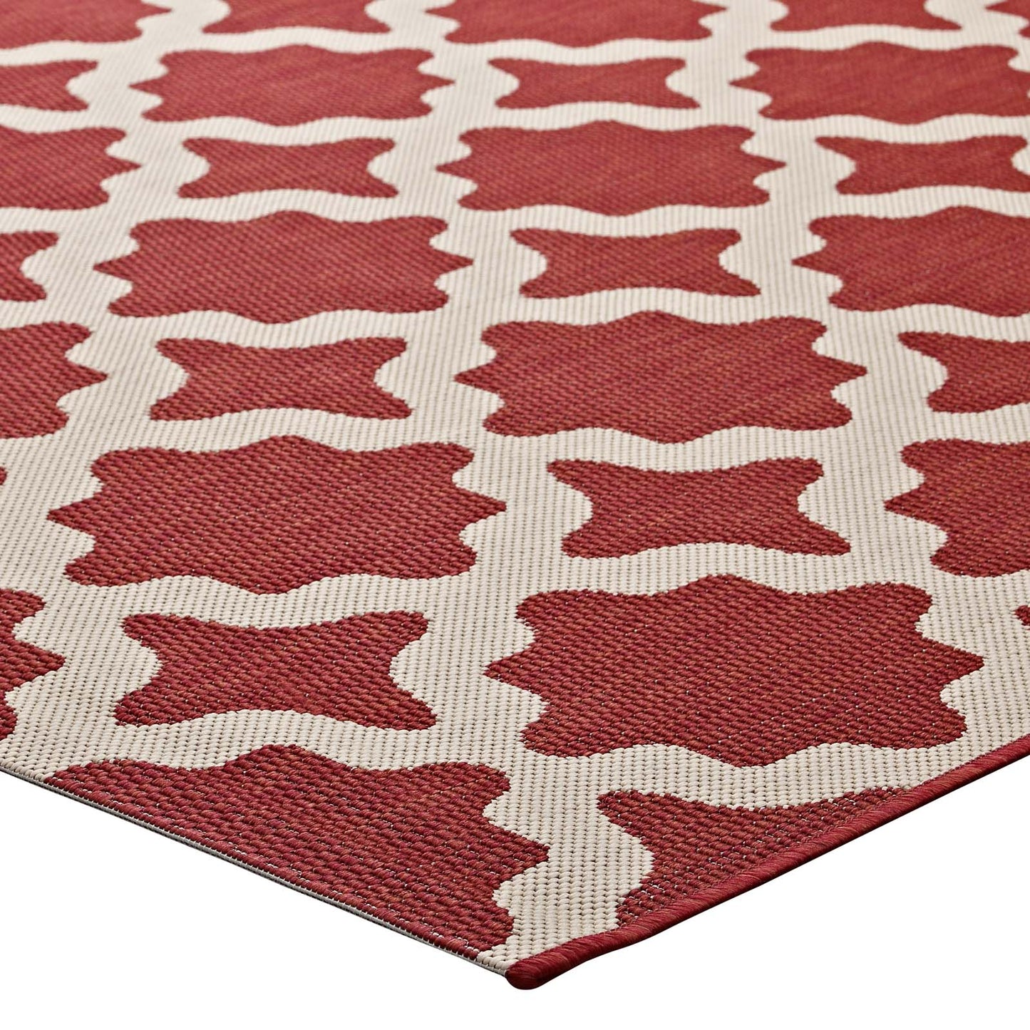 Cerelia Moroccan Trellis Indoor and Outdoor 9x12 Area Rug by Modway