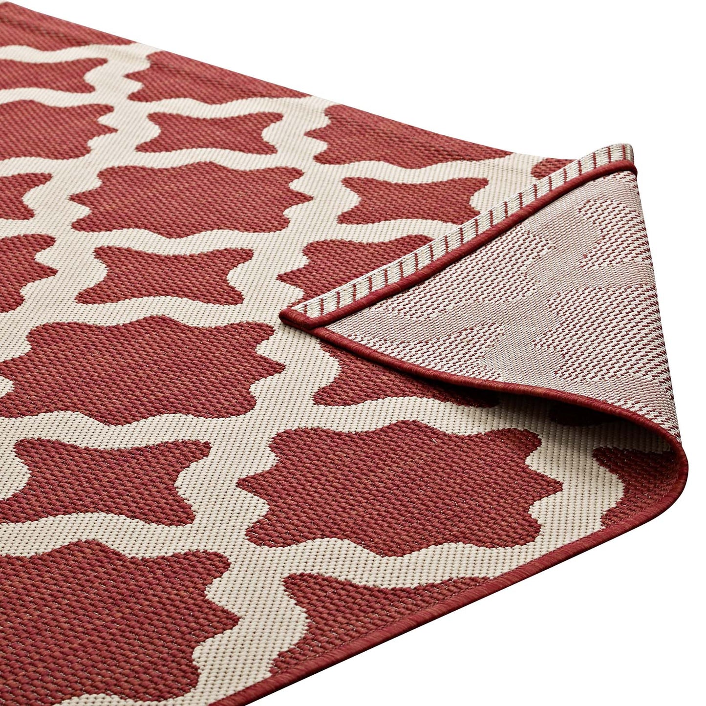 Cerelia Moroccan Trellis Indoor and Outdoor 9x12 Area Rug by Modway