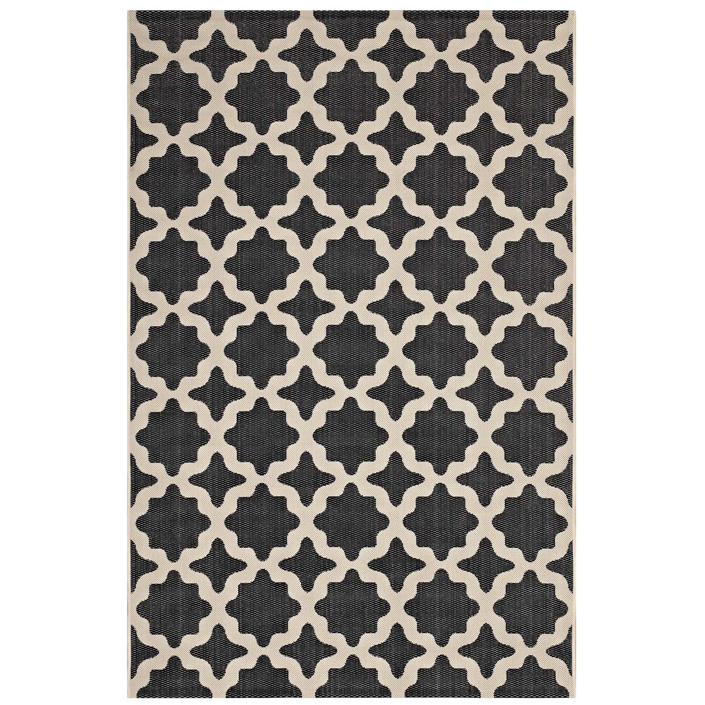 Cerelia Moroccan Trellis Indoor and Outdoor 9x12 Area Rug by Modway