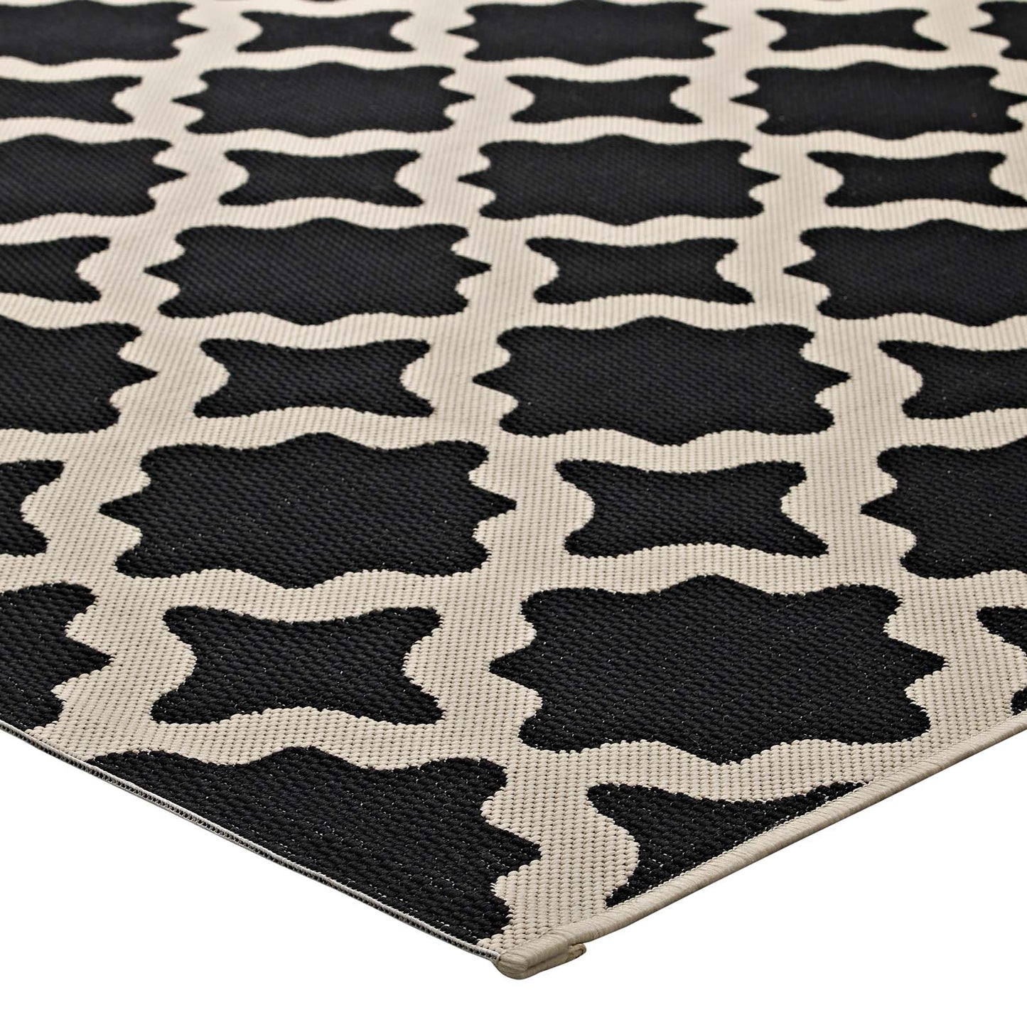 Cerelia Moroccan Trellis Indoor and Outdoor 9x12 Area Rug by Modway