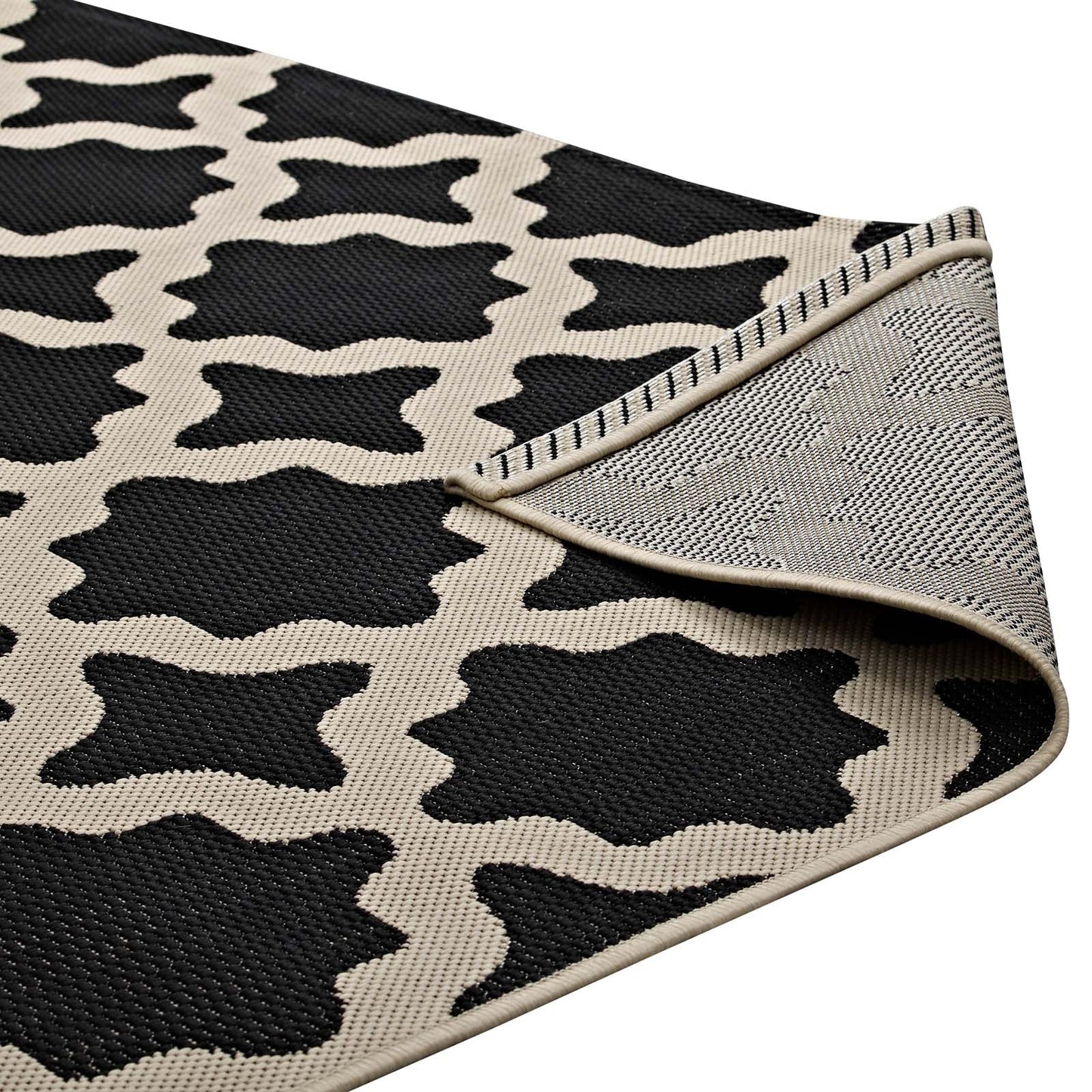 Cerelia Moroccan Trellis Indoor and Outdoor 9x12 Area Rug by Modway