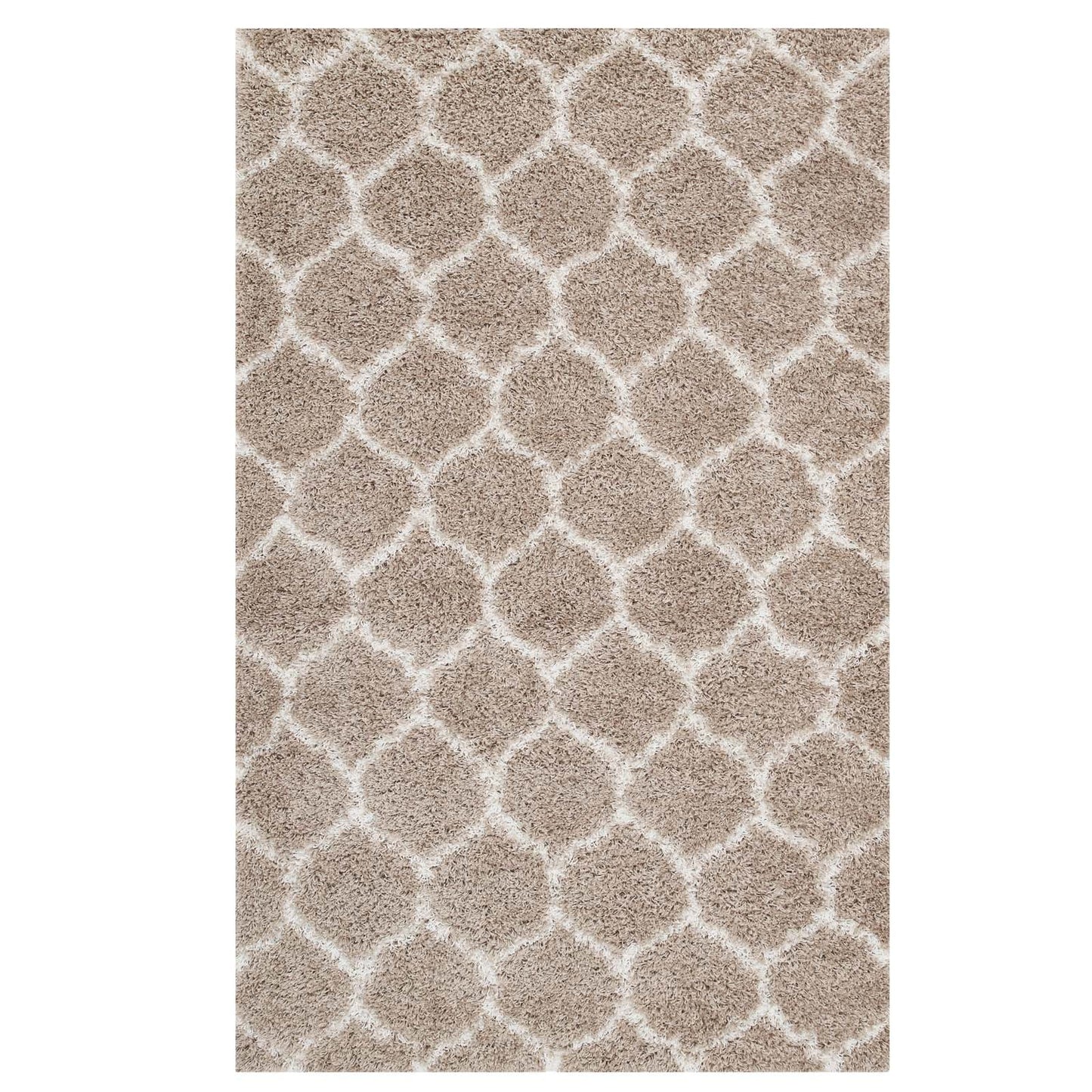 Solvea Moroccan Trellis 8x10 Shag Area Rug by Modway