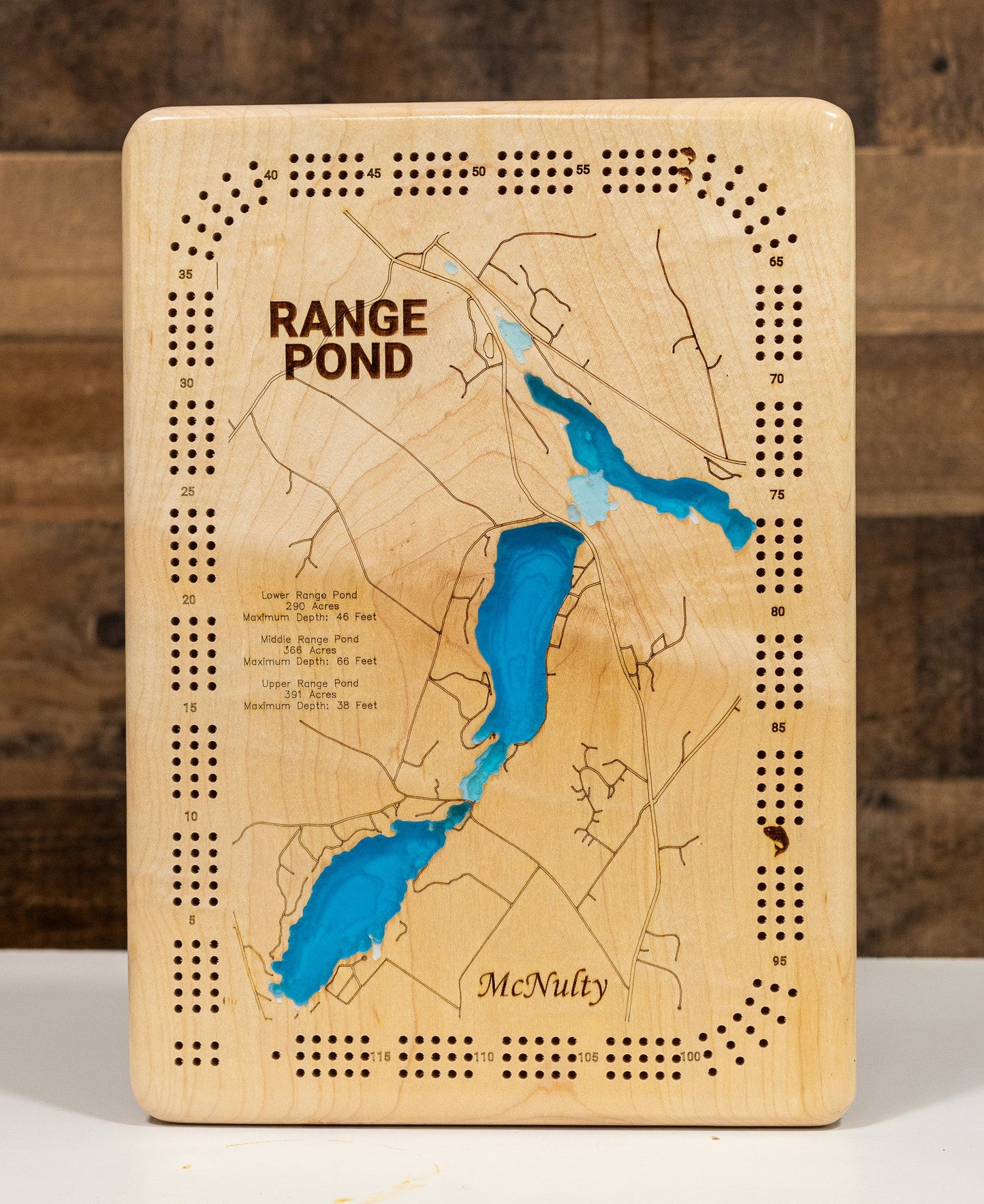 Upper, Middle, and Lower Range Ponds in Poland, Maine