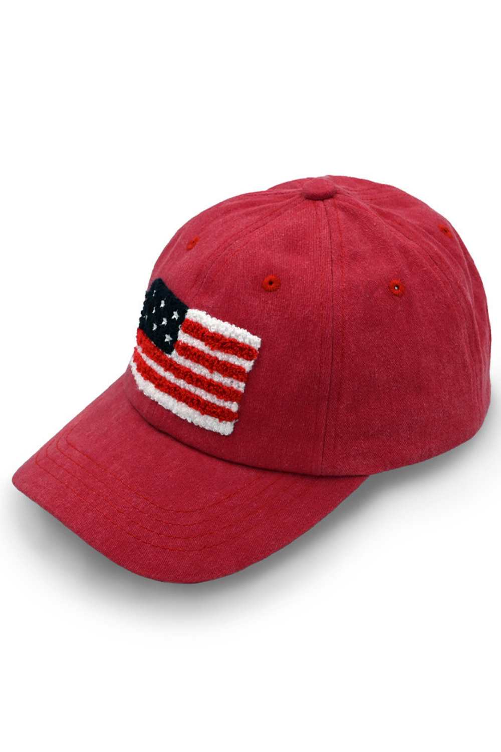 C.C American Flag Chenille Patch Baseball Cap