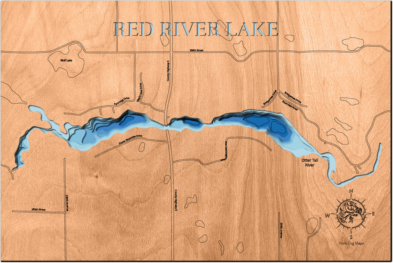 Red River Lake in Otter Tail County, Minnesota
