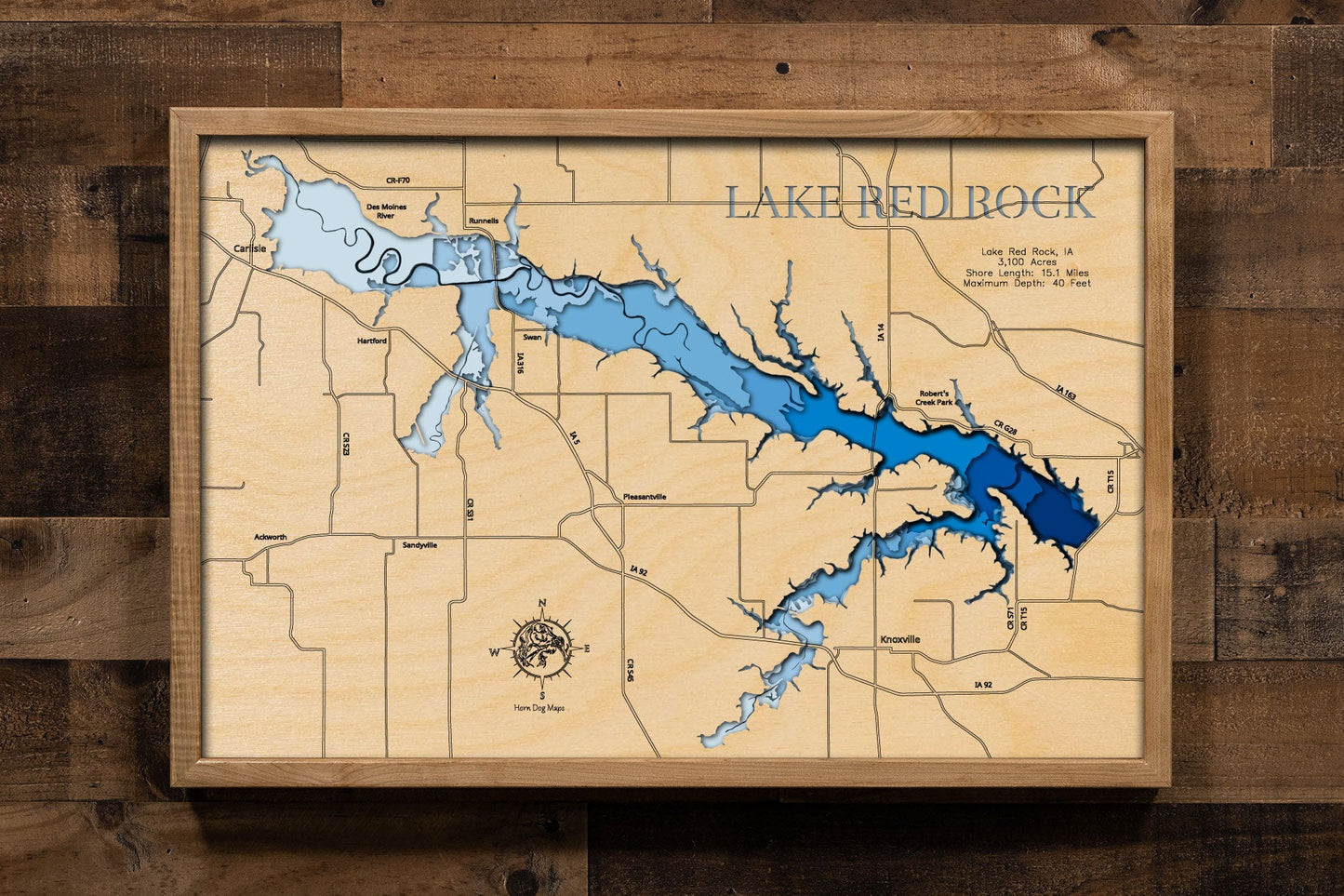 Lake Red Rock in Marion County, Iowa