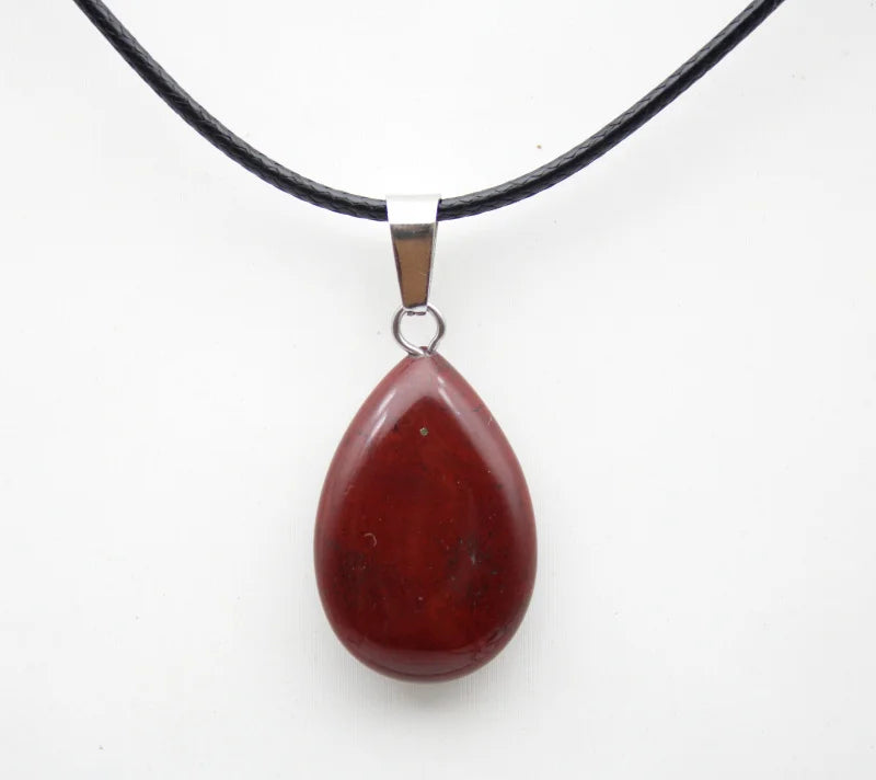 Crystal Teardrop Pendant Necklace