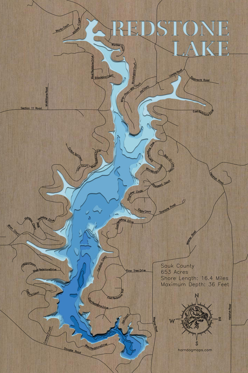 Redstone Lake in Sauk County, Wisconsin