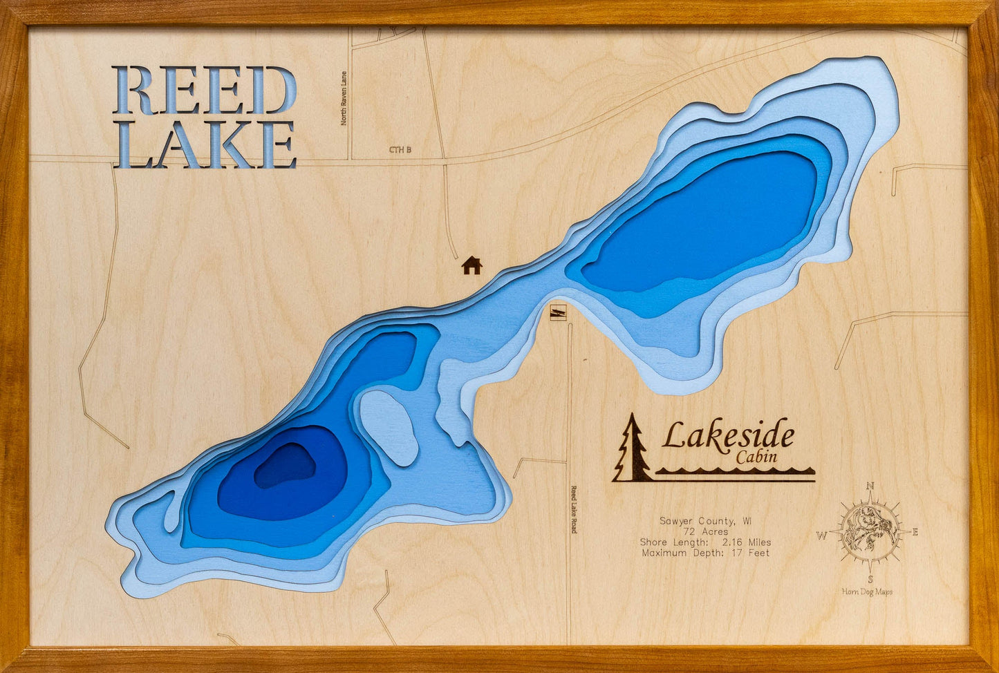 Reed Lake in Sawyer County, Wisconsin