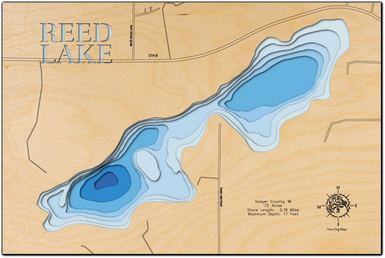 Reed Lake in Sawyer County, Wisconsin