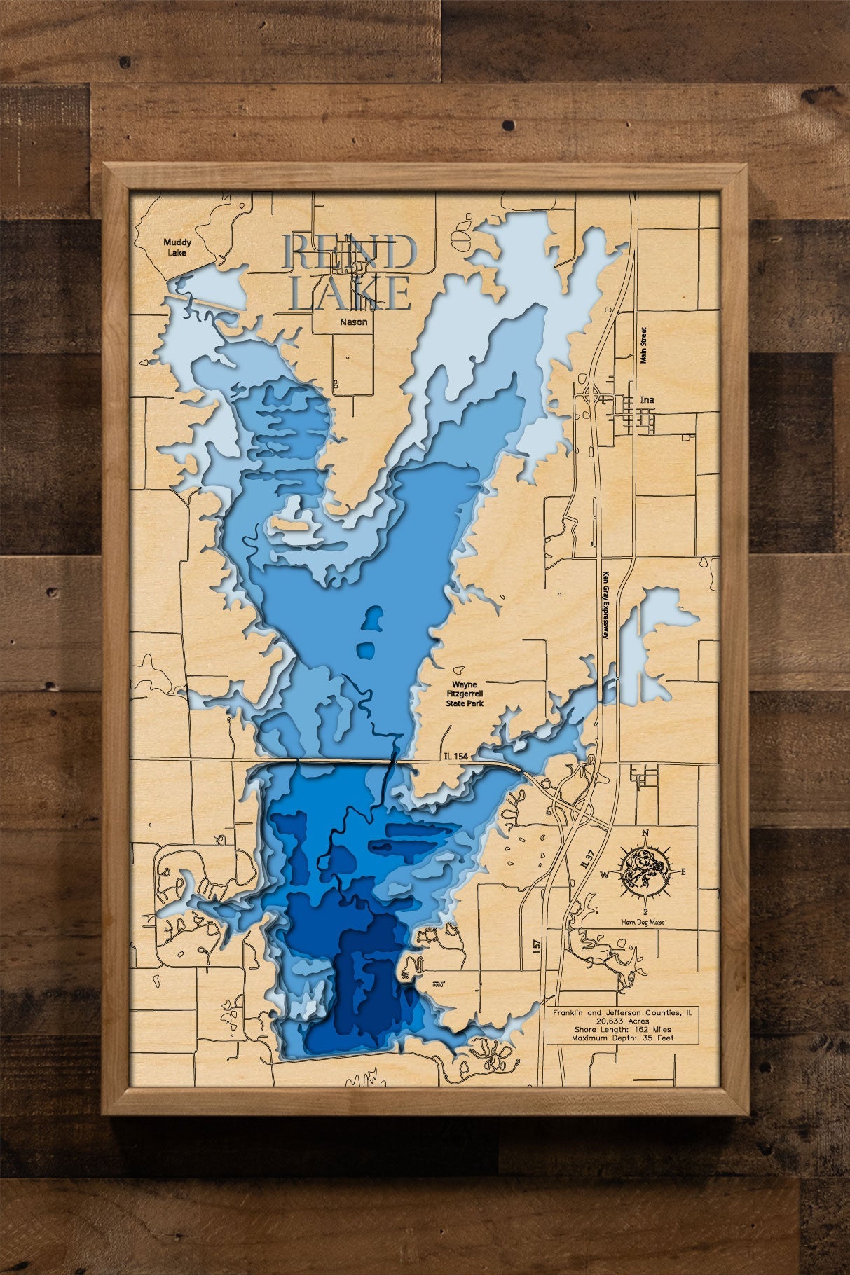 Rend Lake in Franklin and Jefferson Counties, Illinois