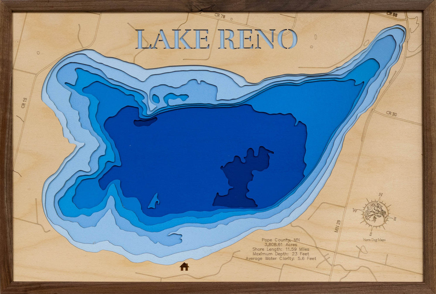 Lake Reno in Pope County, Minnesota