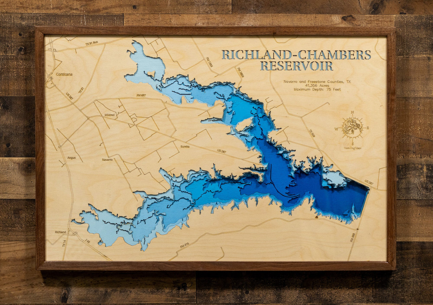 Richland-Chambers Reservoir in Navarro and Freestone Counties, Texas