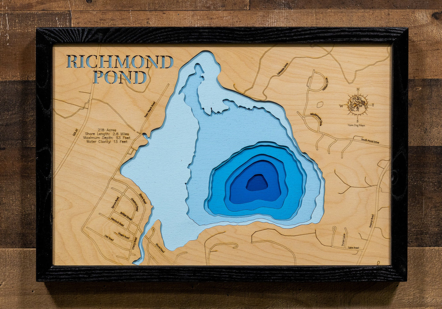 Richmond Pond in Berkshire County, Massachusetts