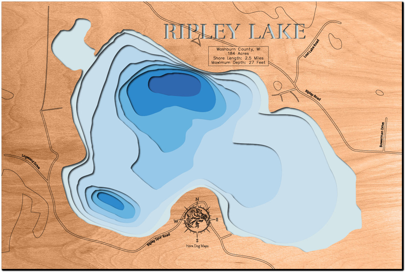 Ripley Lake in Washburn County, Wisconsin