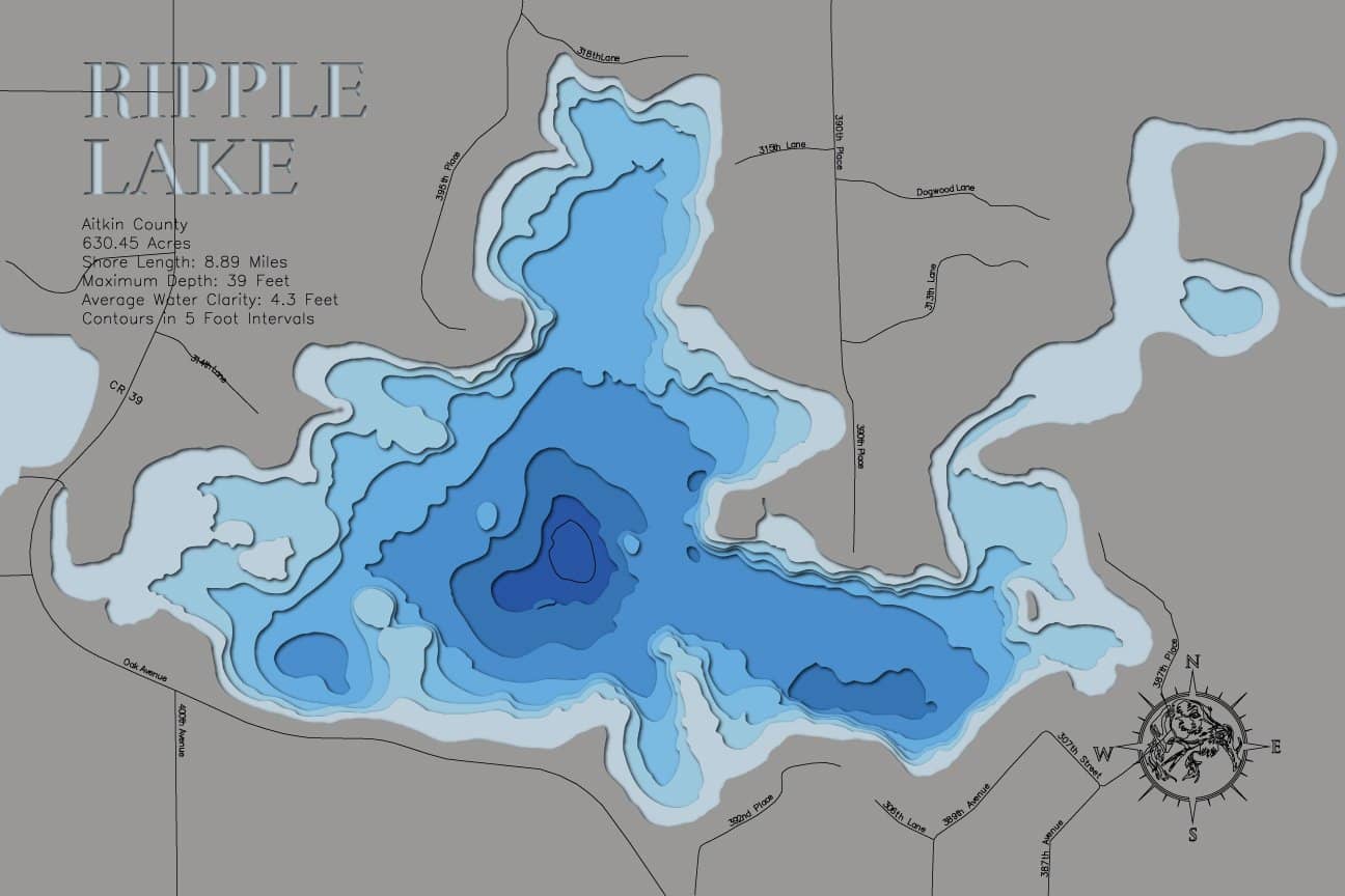 Ripple Lake in Aitkin County, Minnesota