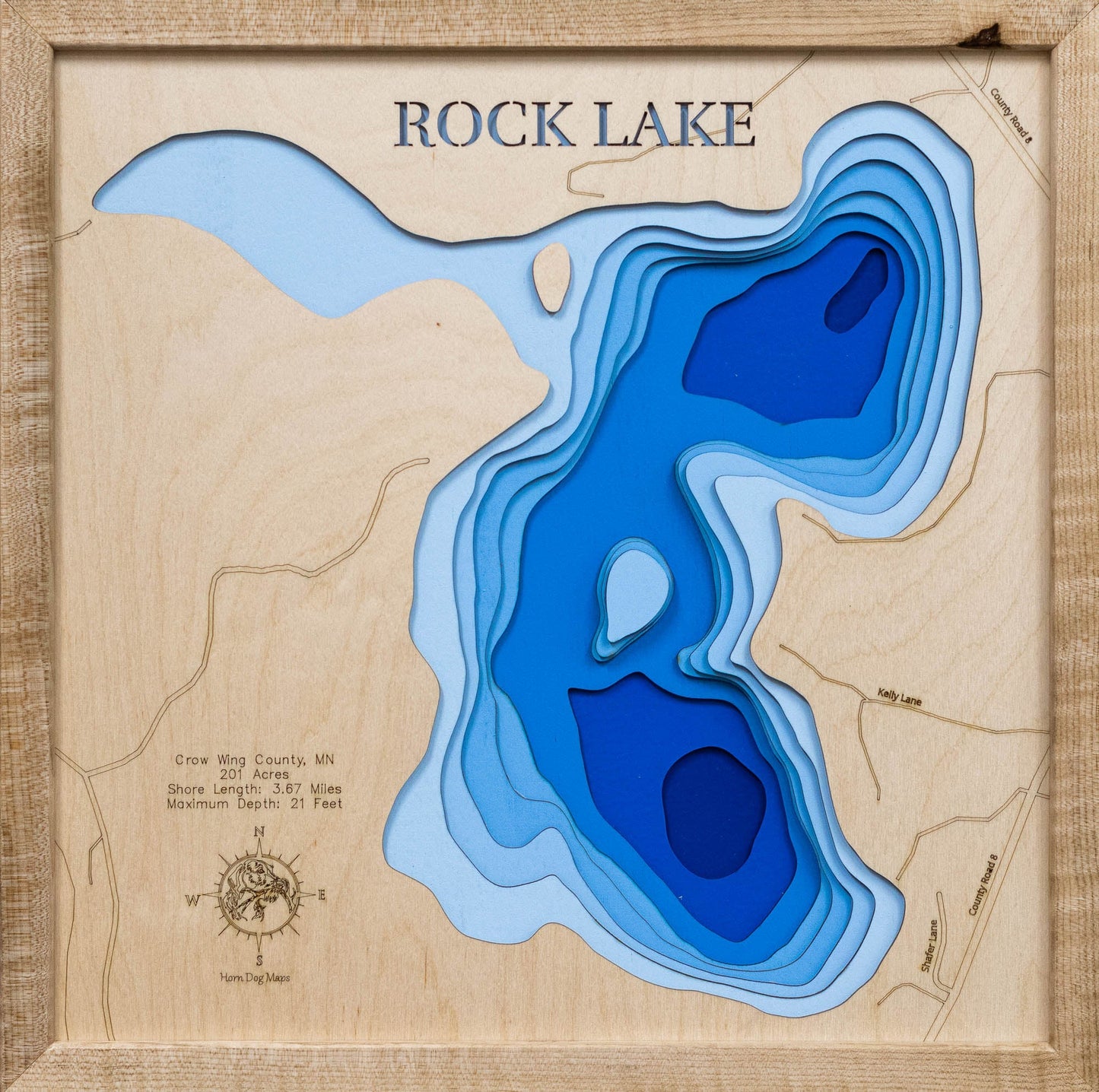 Rock Lake in Crow Wing County, Minnesota