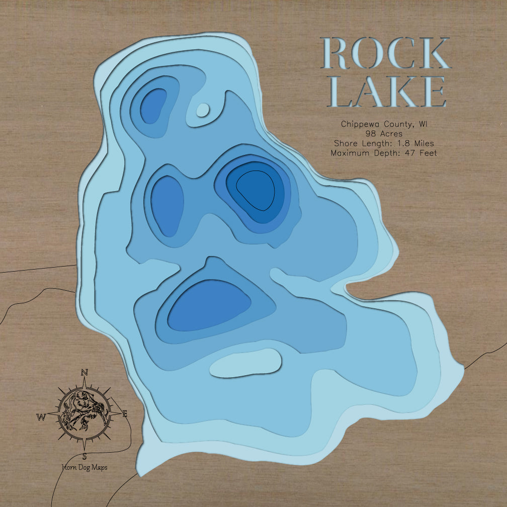 Rock Lake in Chippewa County, Wisconsin