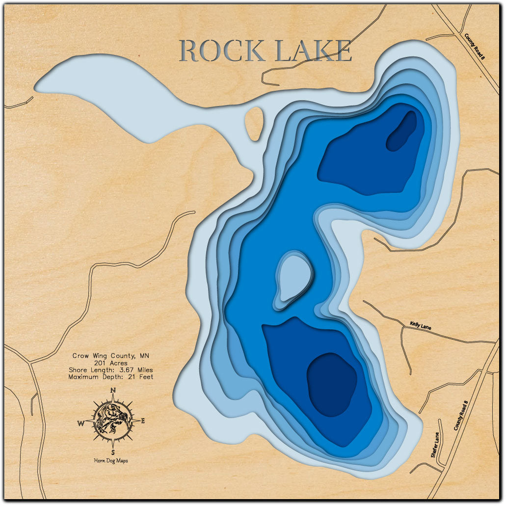 Rock Lake in Crow Wing County, Minnesota