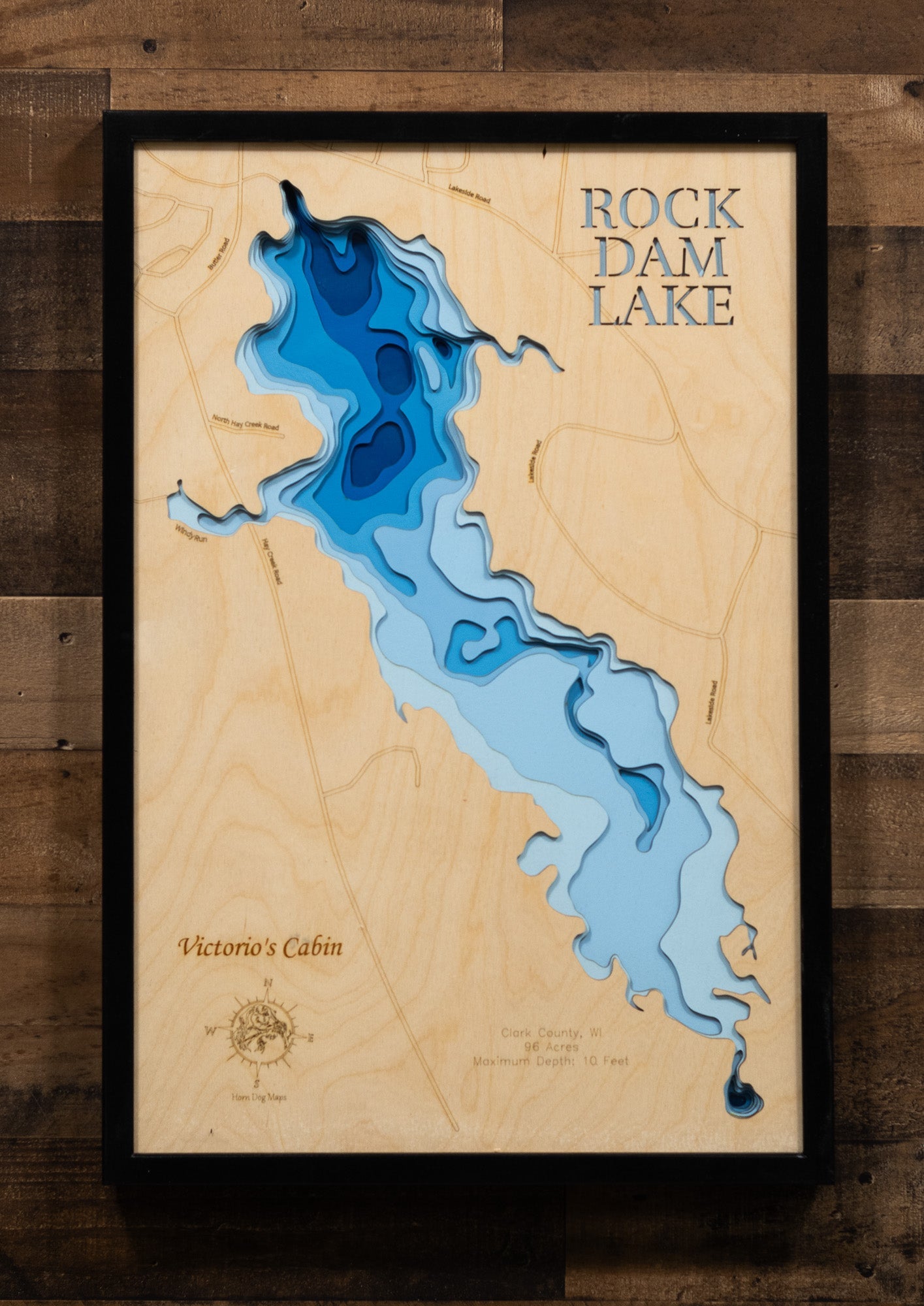 Rock Dam Lake in Clark County, Wisconsin