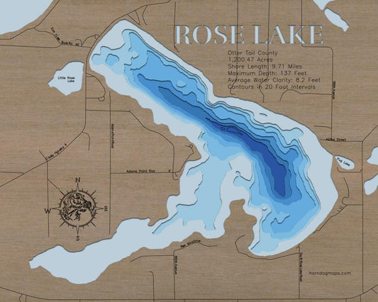 Rose Lake in Otter Tail County, Minnesota