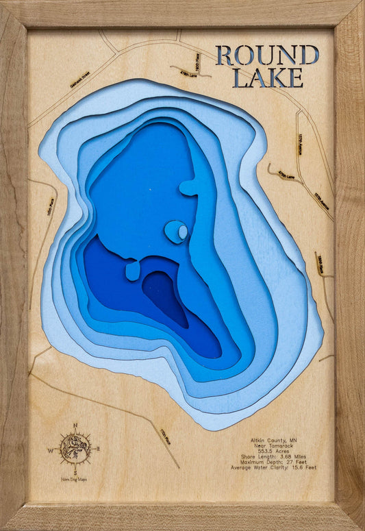 Round Lake in Aitkin County, Minnesota