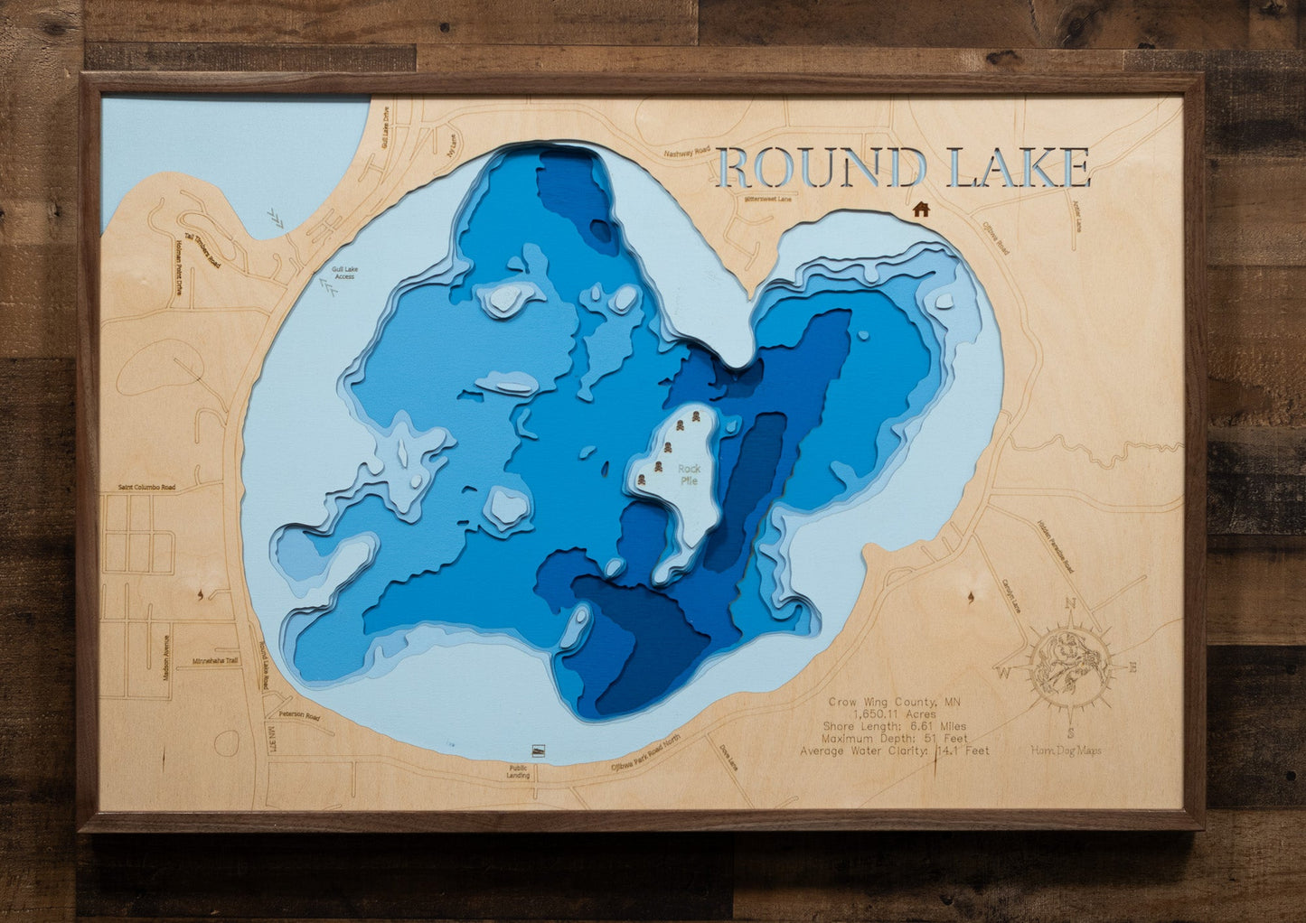 Round Lake in Crow Wing County, Minnesota
