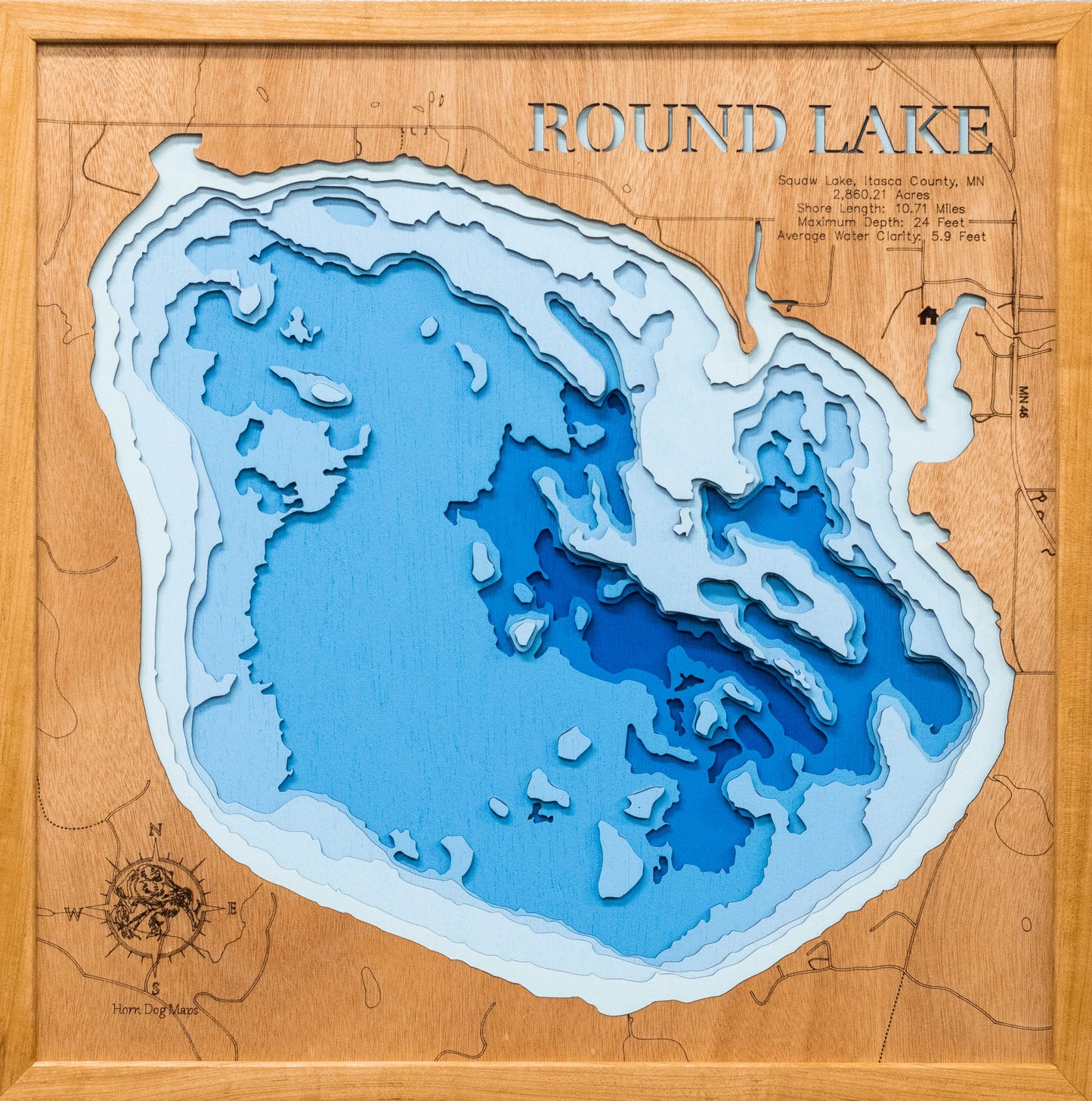 Round Lake in Squaw Lake, Itasca County, Minnesota