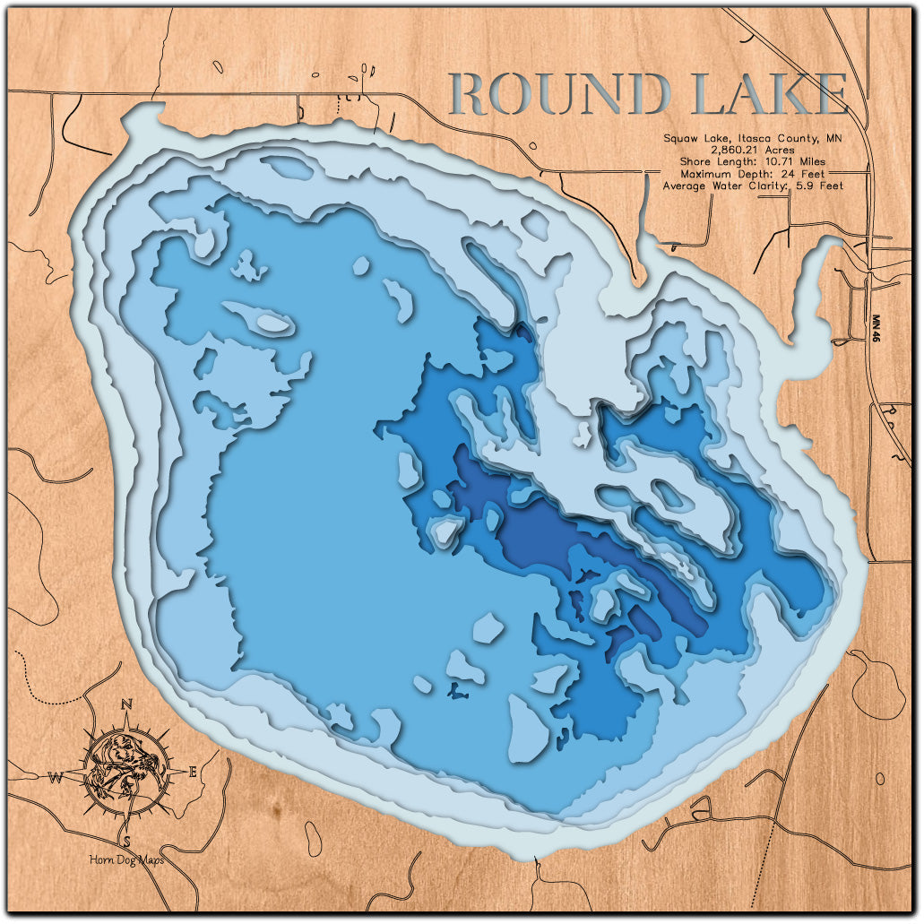 Round Lake in Squaw Lake, Itasca County, Minnesota