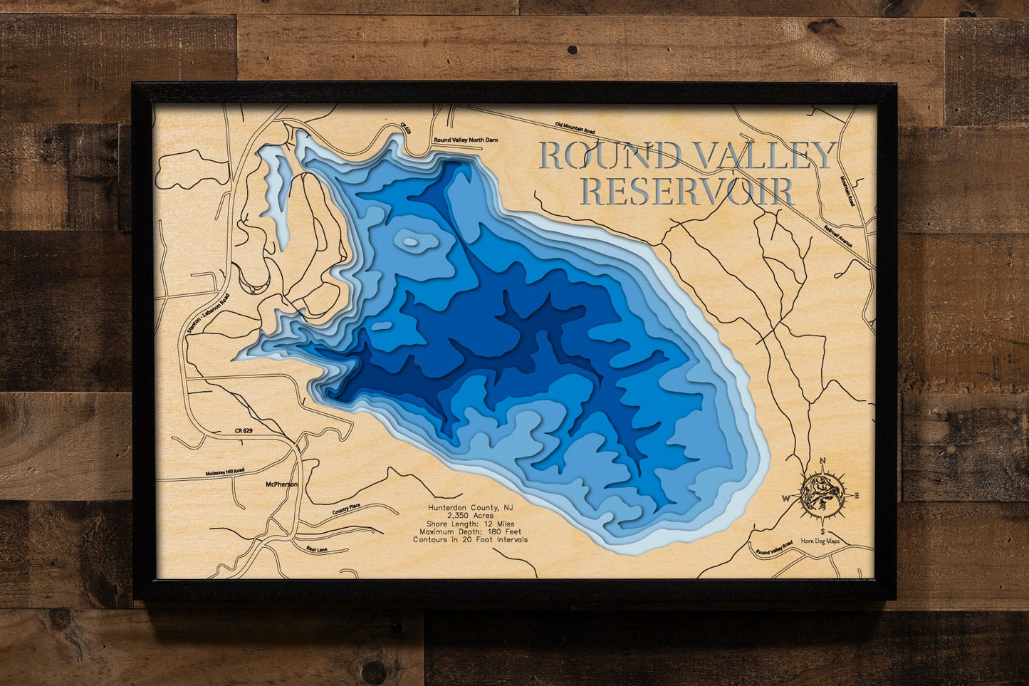 Round Valley Reservoir in Hunterdon County, New Jersey