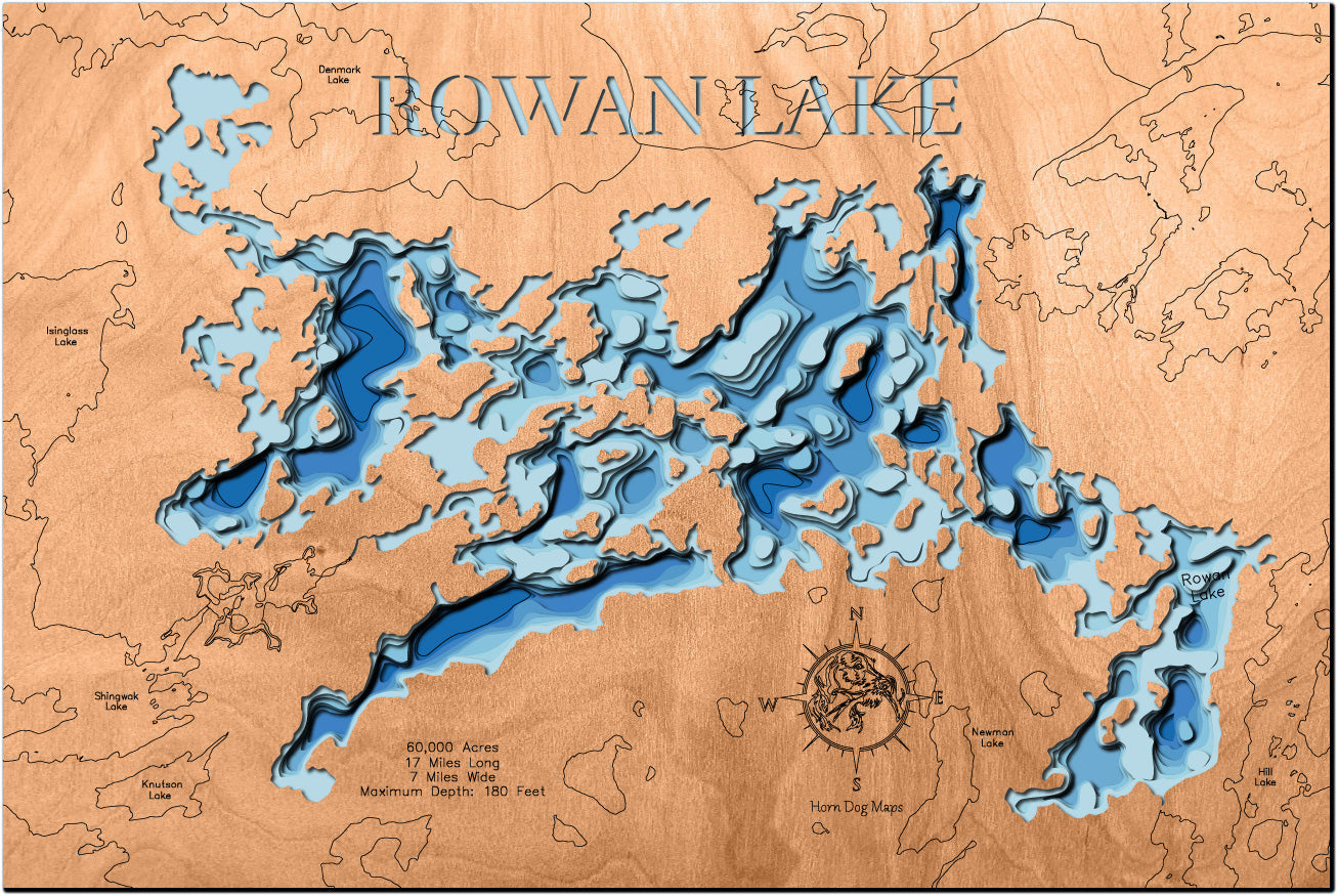 Rowan Lake in Kenora District, Ontario Canada