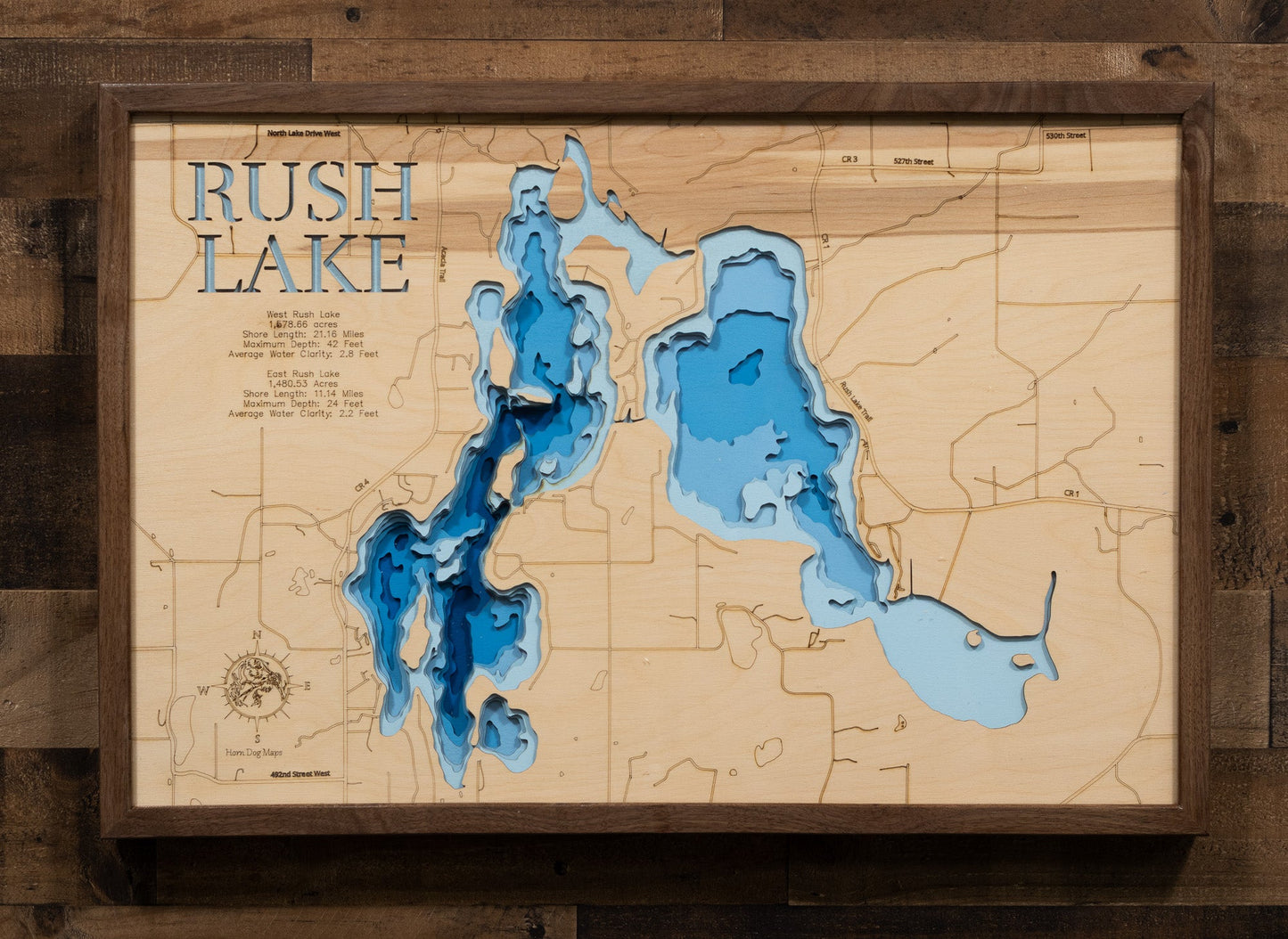 Rush Lake in Chisago County, Minnesota