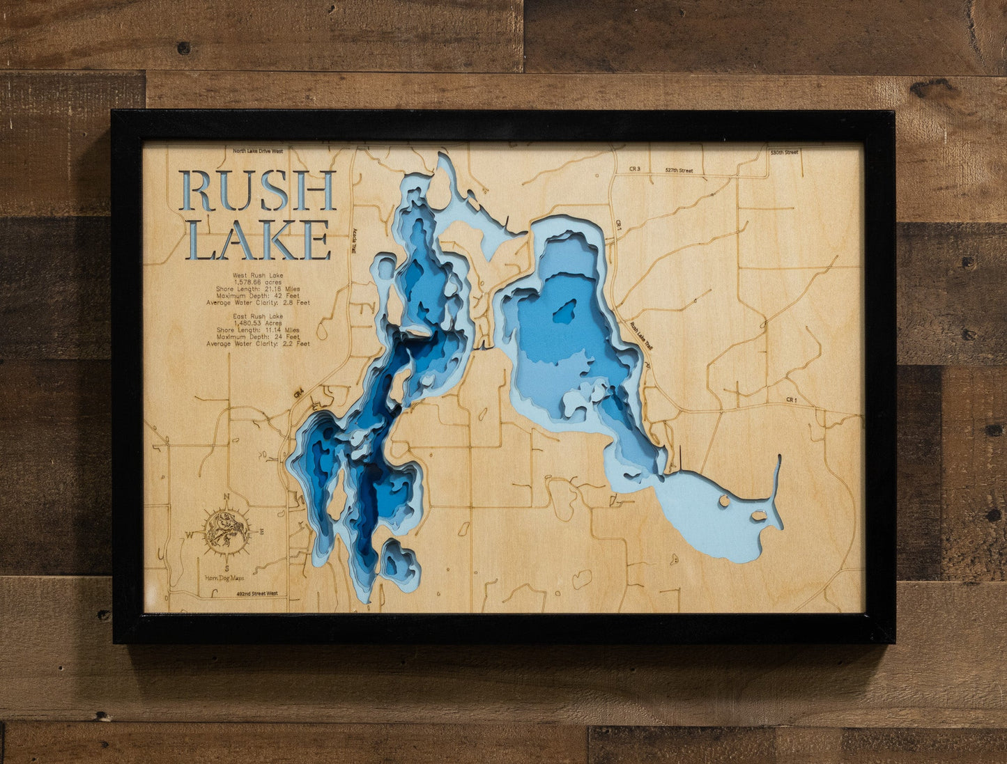 Rush Lake in Chisago County, Minnesota