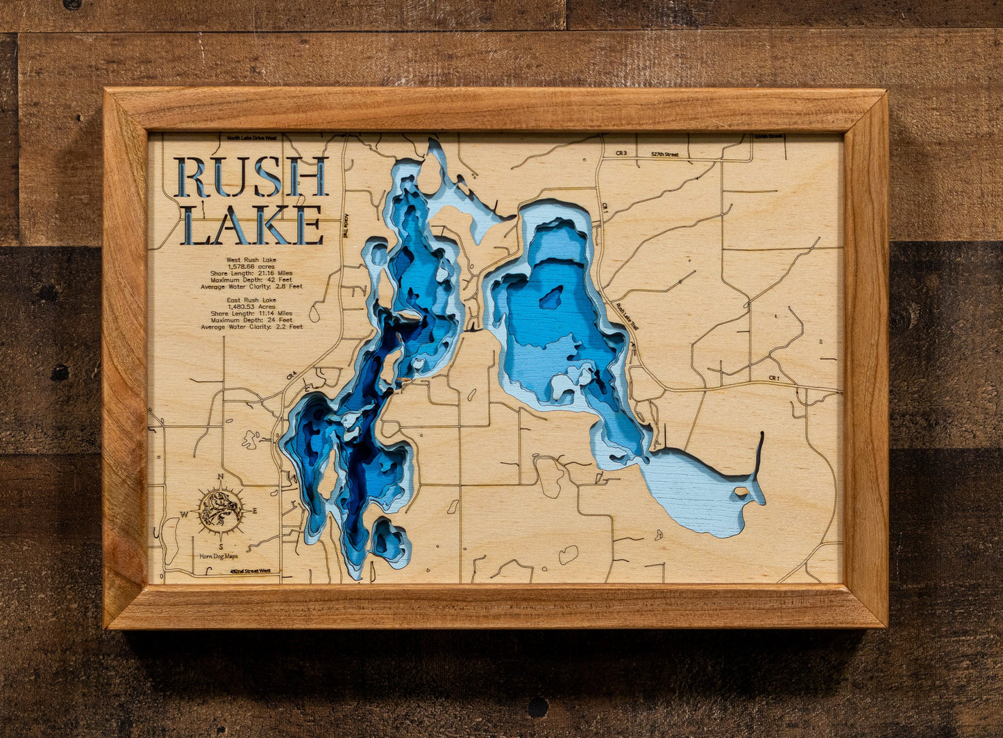 Rush Lake in Chisago County, Minnesota